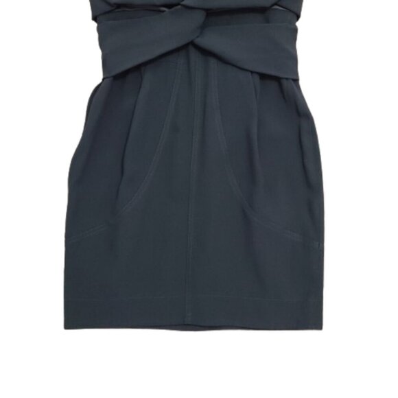 SEE BY CHLOE Black Cocktail Criss Cross Mini Dress Women's Size 6 - Picture 4 of 16